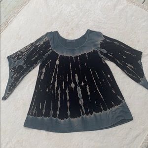 Blue and black tie dye shirt!